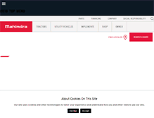 Tablet Screenshot of mahindrausa.com